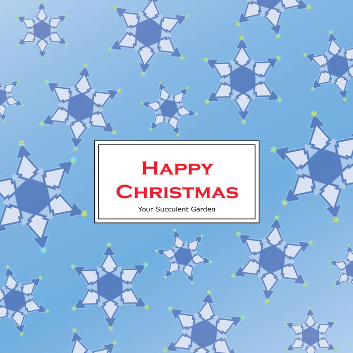 HAPPY CHRISTMAS Blue