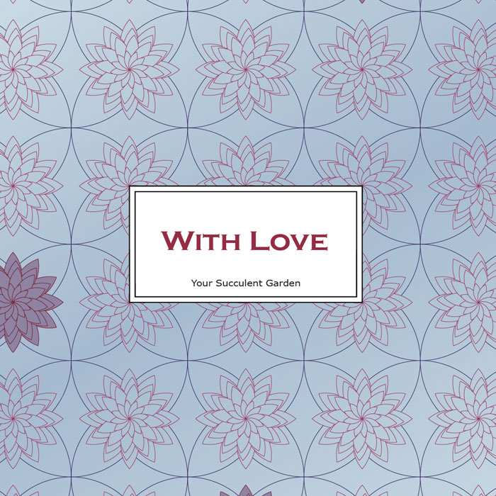 with love red and blue wrapper