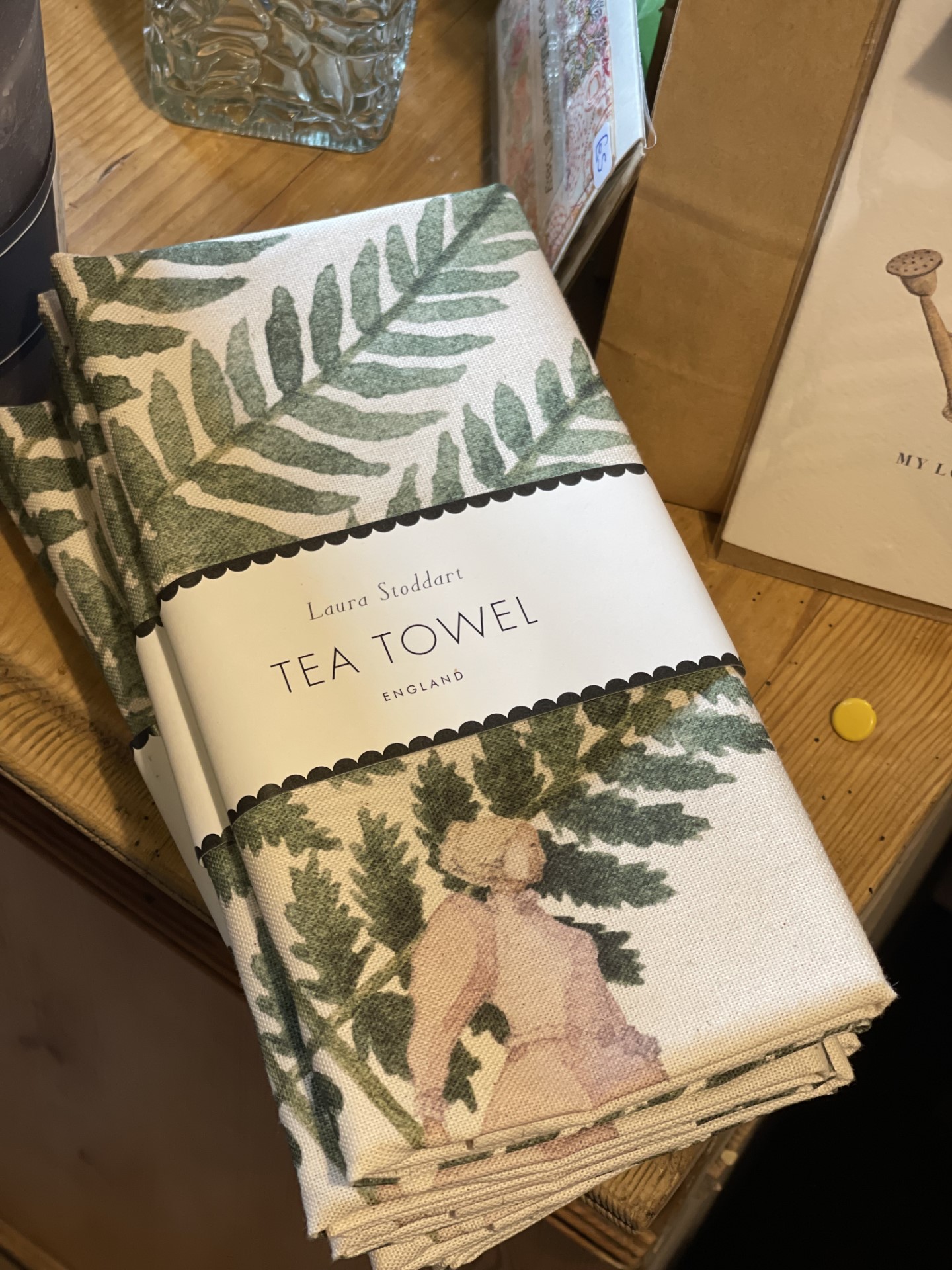 Laura Stoddart fern tea towel